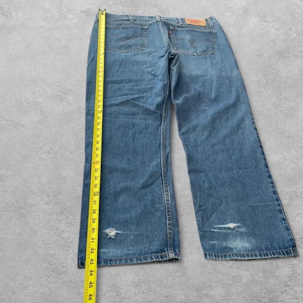 VTG Levi's 501 XX Mens Straight Leg Jeans 44x30 Made In USA Button Fly Y2K
